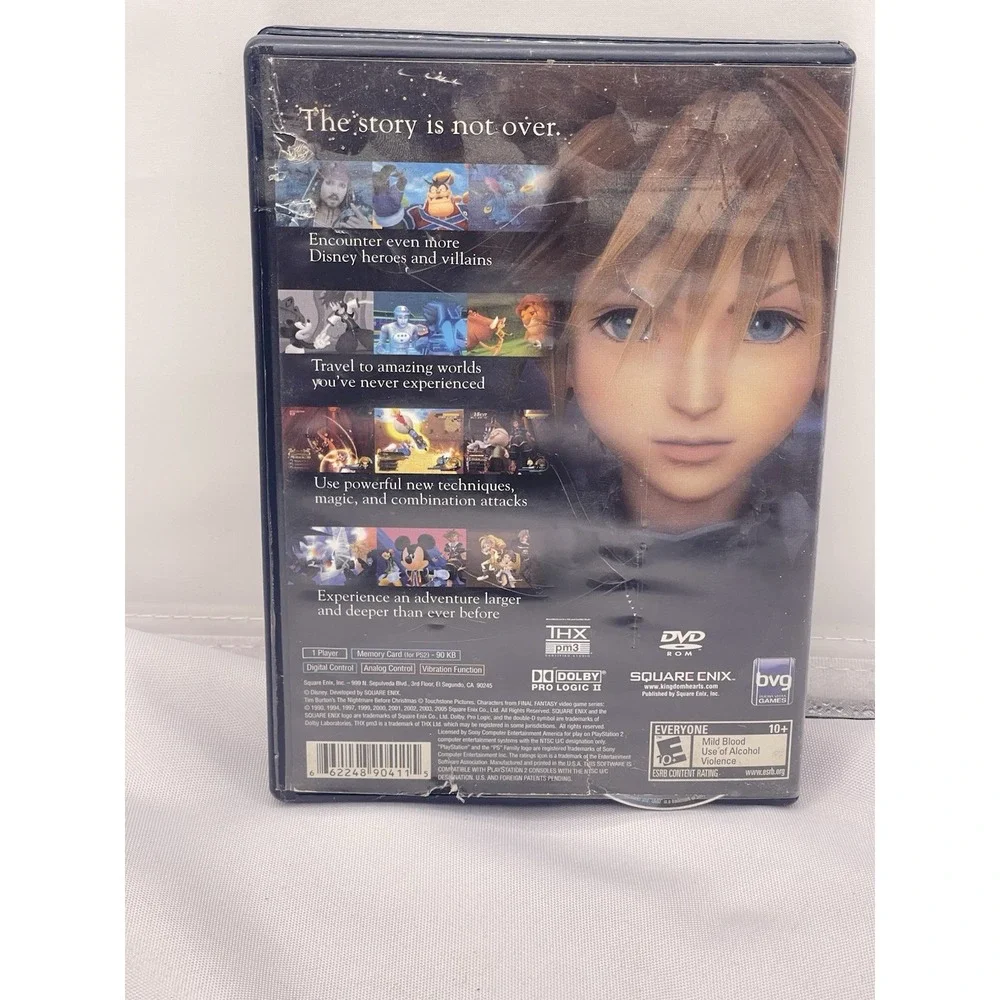 Kingdom Hearts II 2 (PlayStation 2, 2006) CIB COMPLETE + MANUAL PS2‎